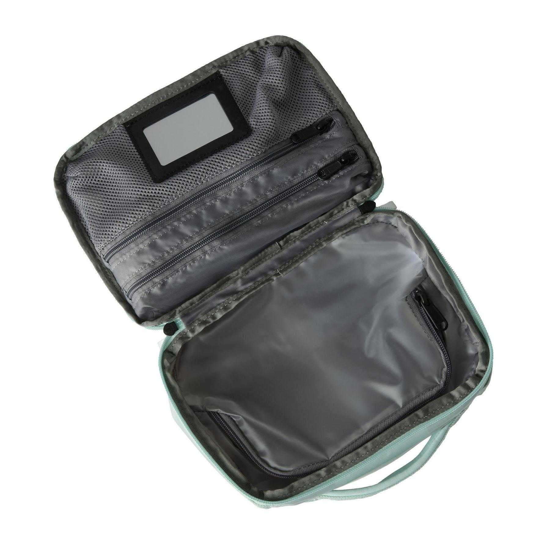 Pastel Blue - Back - The North Face Base Camp Voyager Logo Travel Toiletry Bag