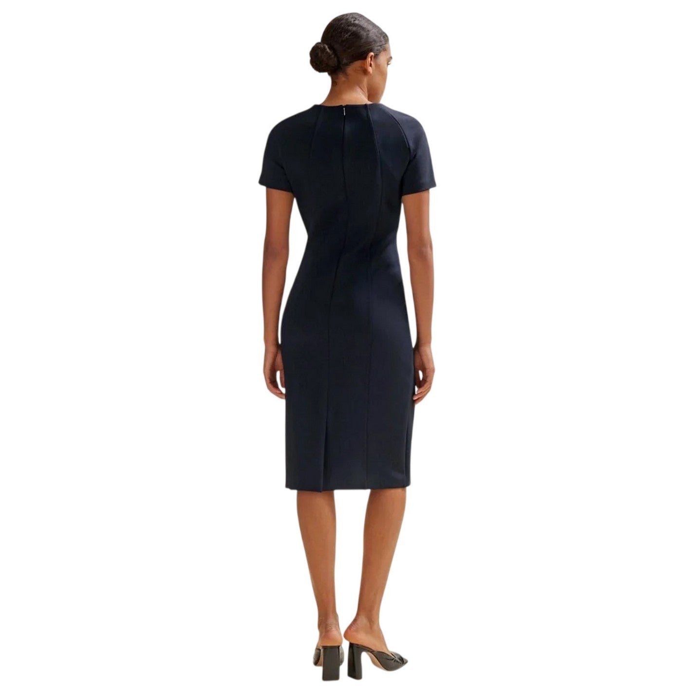 Dark Blue - Back - Boss Womens-Ladies Dukeva Wrap Dress