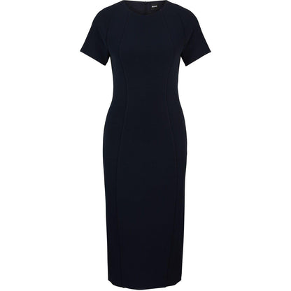 Dark Blue - Front - Boss Womens-Ladies Dukeva Wrap Dress