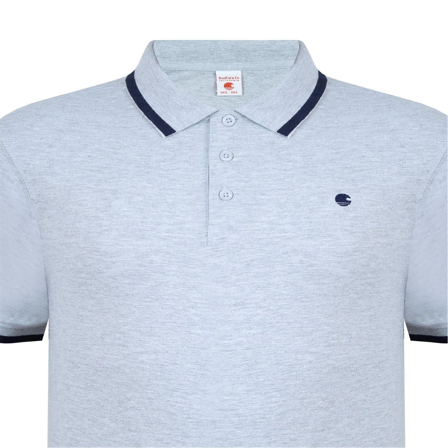 Grey Marl - Lifestyle - SoulCal Mens Signature Polo Shirt
