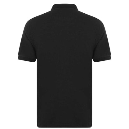 Black - Back - Farah Mens Cotton Short-Sleeved Polo Shirt