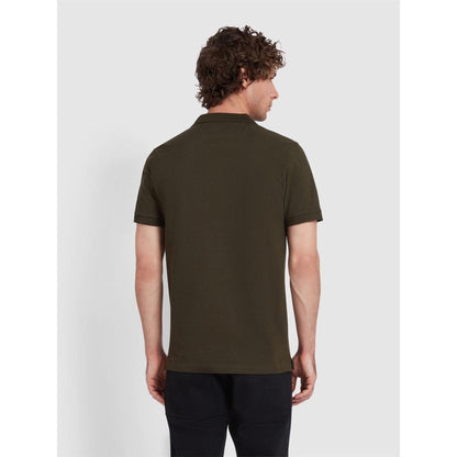 Evergreen - Side - Farah Mens Cotton Short-Sleeved Polo Shirt
