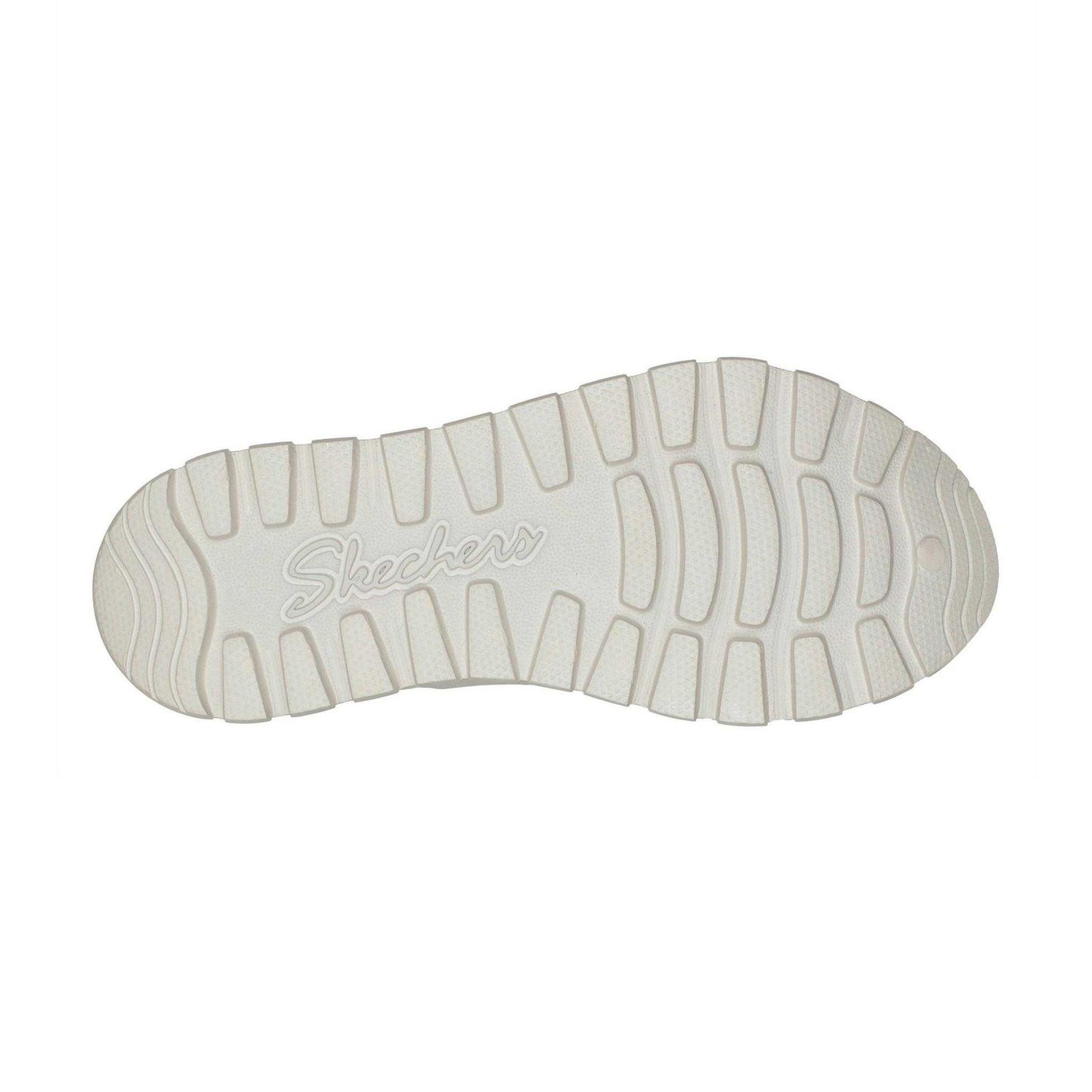 Natural - Side - Skechers Womens-Ladies Arch Fit Flat Sandals