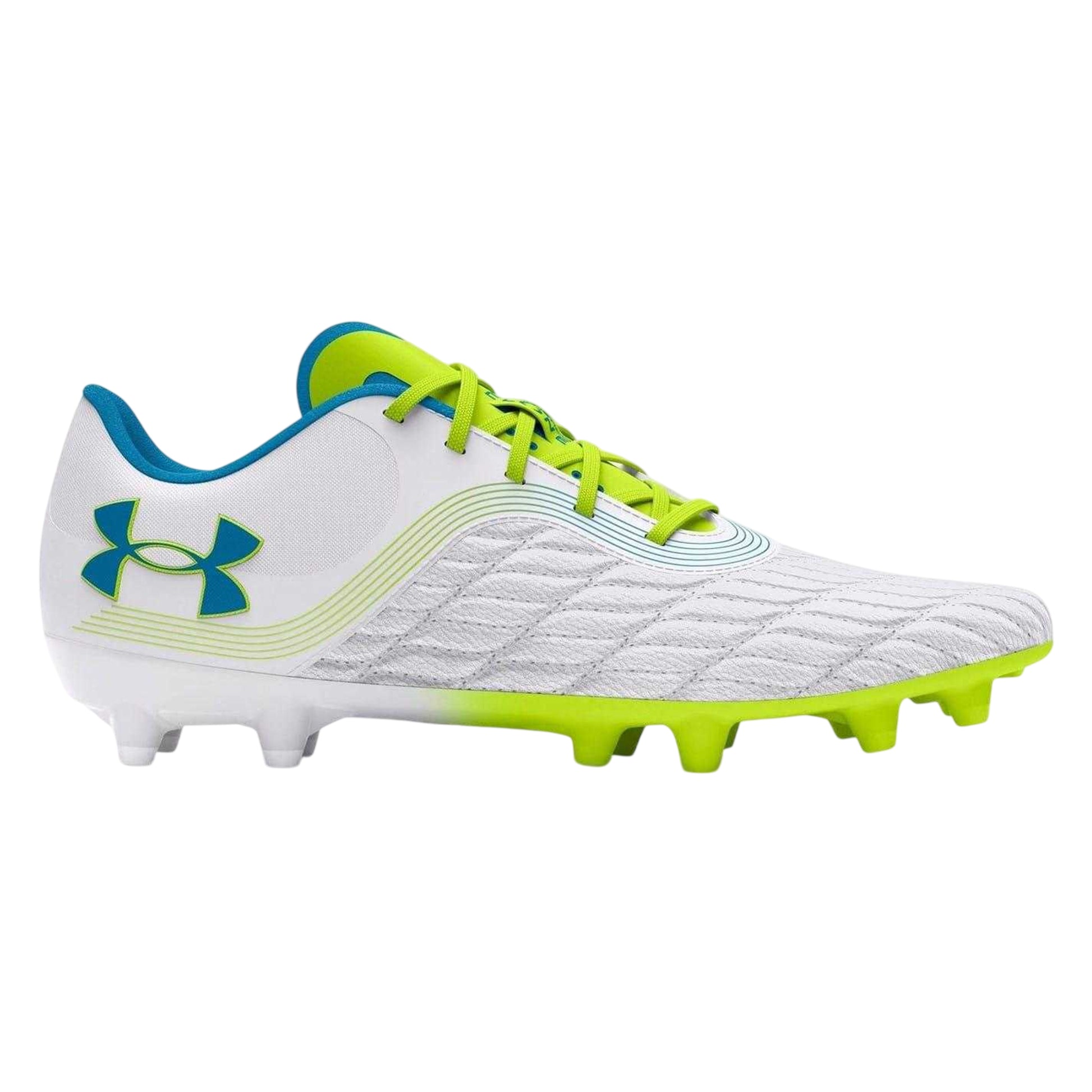 White - Front - Under Armour Womens-Ladies Clone Mg Pro 3 Lace Up Football Boots