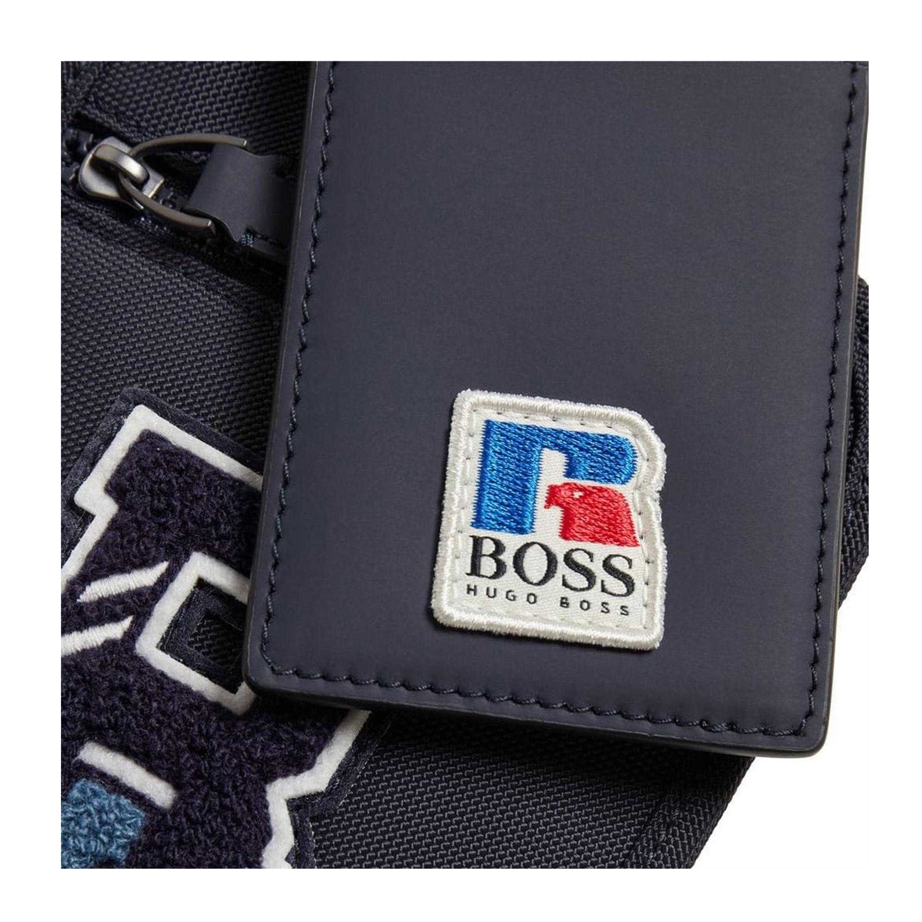 Navy - Lifestyle - Boss X Russel Recycled Nylon Neck Pouch