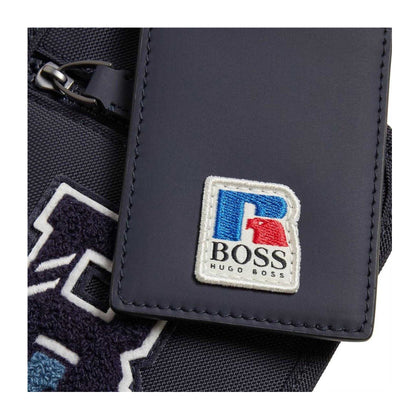 Navy - Lifestyle - Boss X Russel Recycled Nylon Neck Pouch
