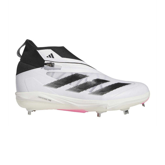 White - Front - Adidas Mens Impact 3 Stripes Zip Trainers