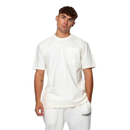 Snow White - Front - Established Mens Embroidered Pocket T-Shirt