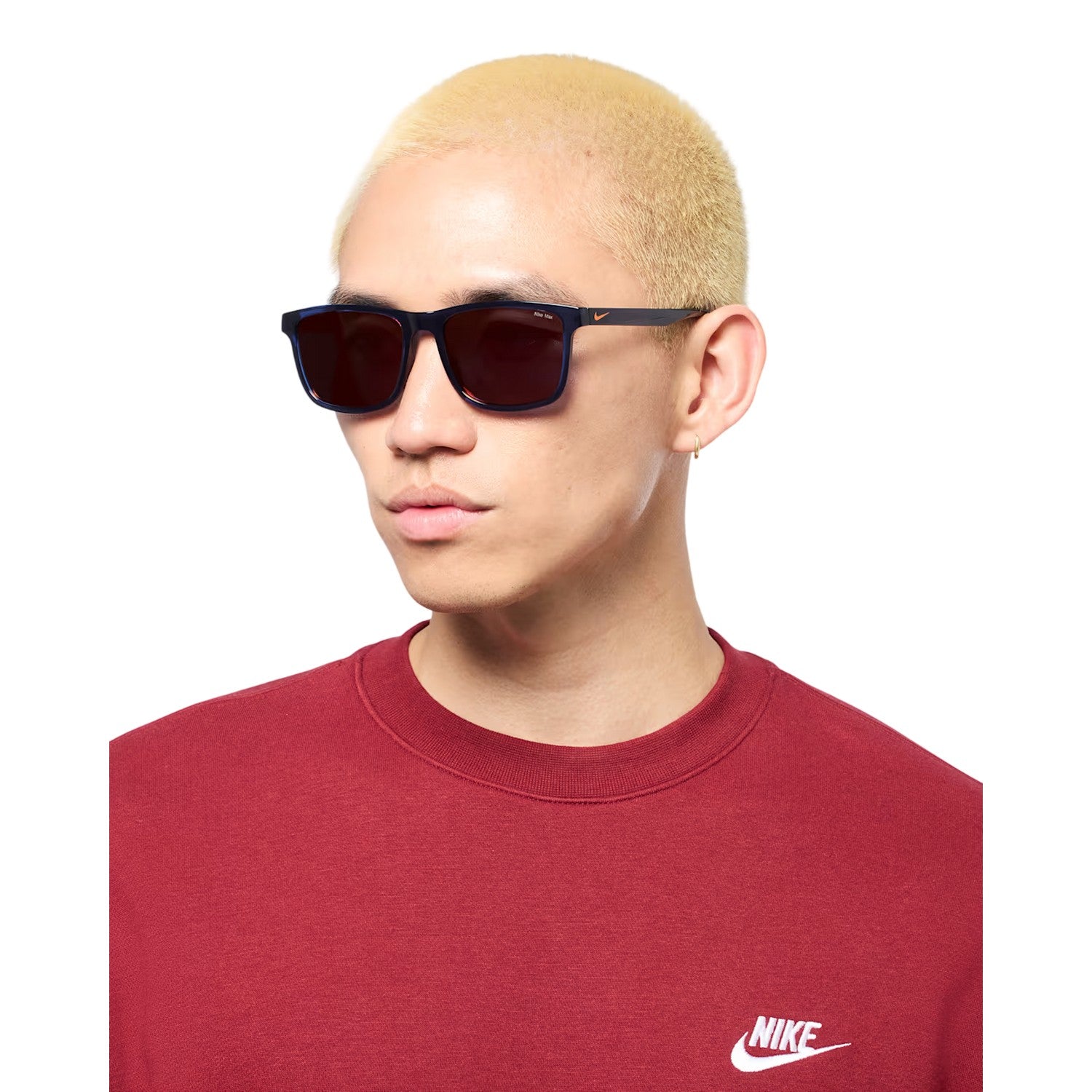 Navy Blue-Orange - Pack Shot - Nike Vital Core Mirrored Sunglasses
