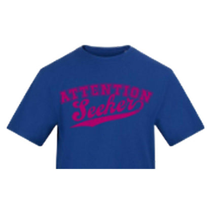 Blue - Side - AWD Mens Attention Seeker T-Shirt