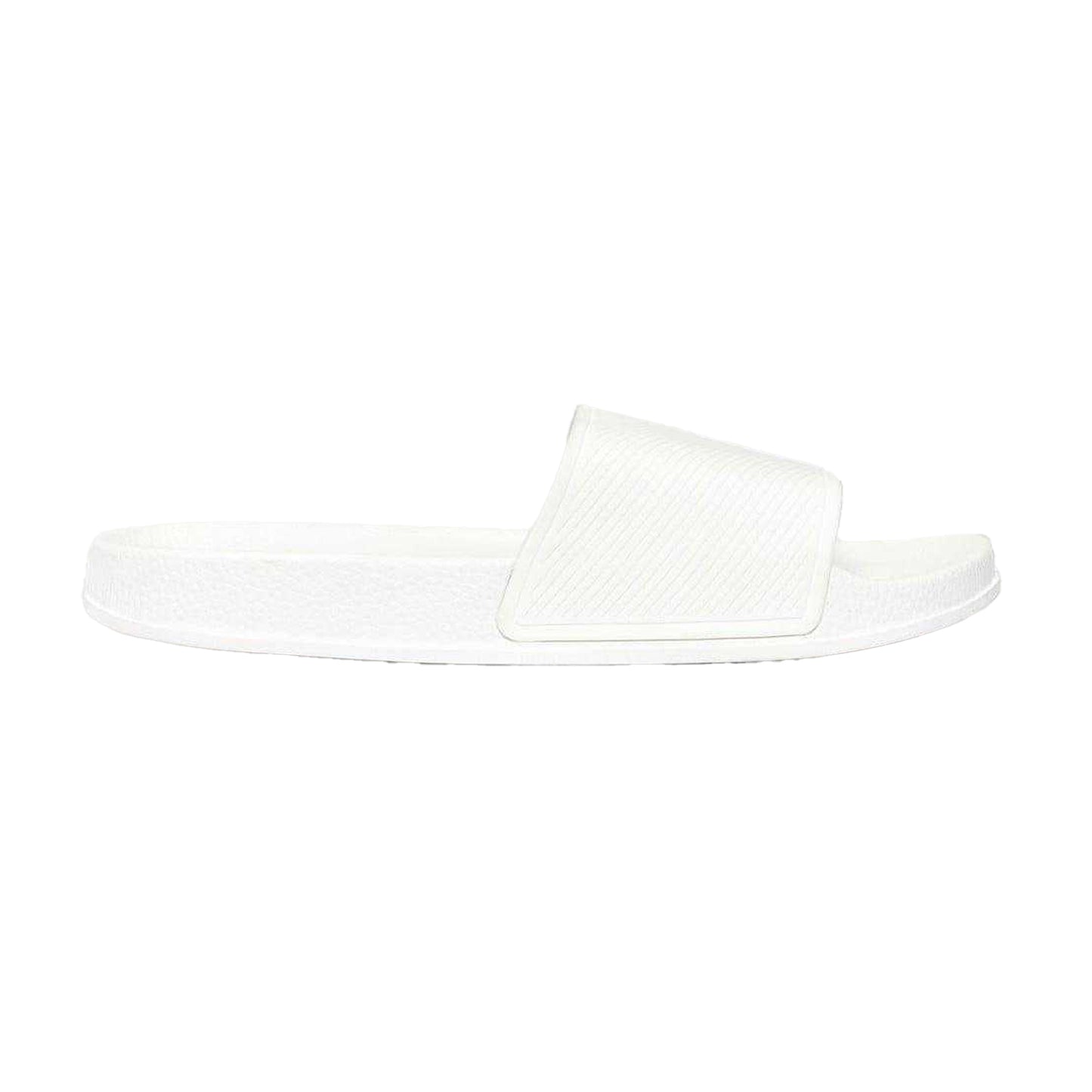 White - Front - Threadbare Mens Arlo Slides