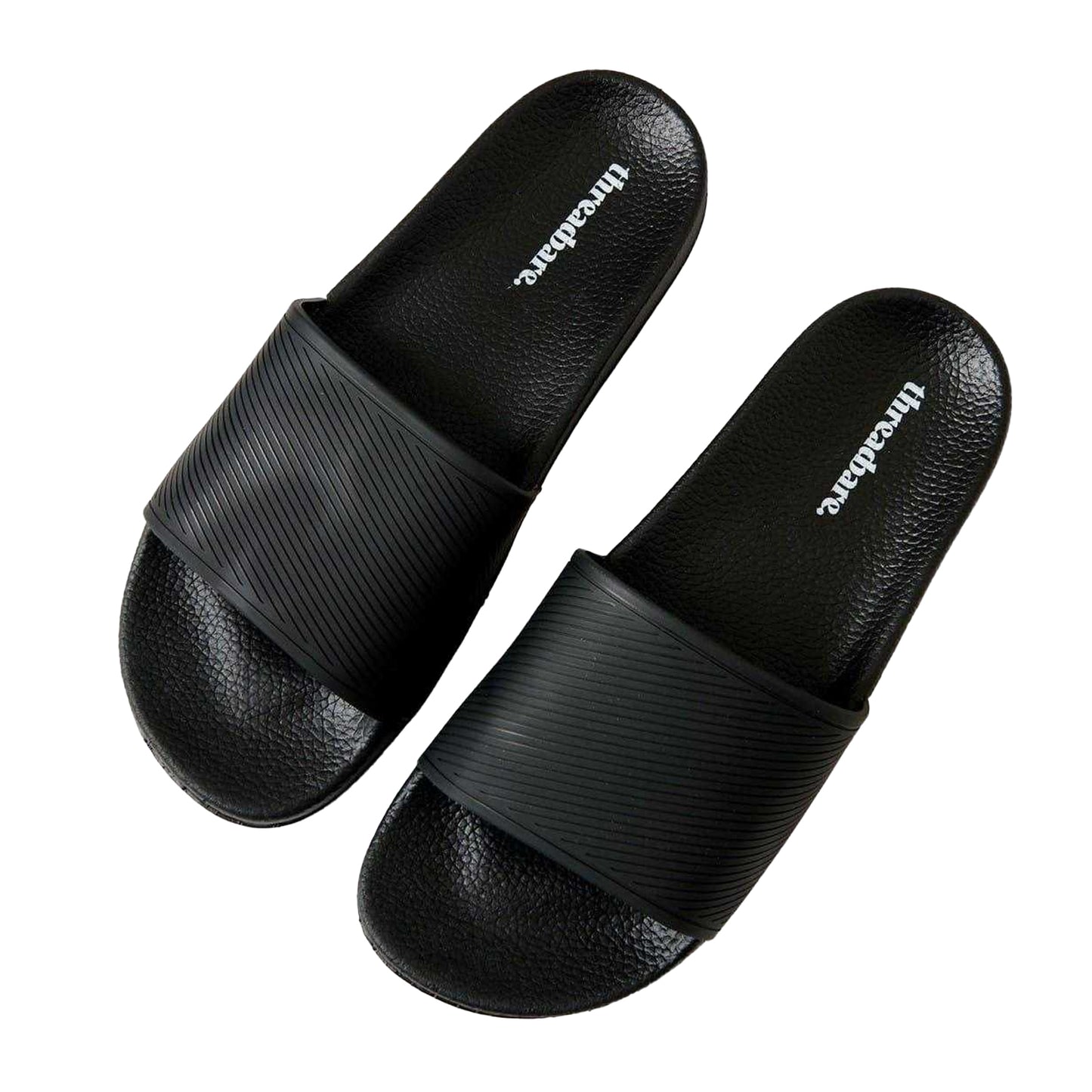 Black - Side - Threadbare Mens Arlo Slides