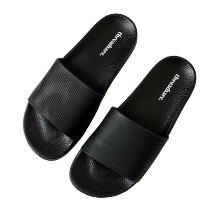 Black - Side - Threadbare Mens Arlo Slides