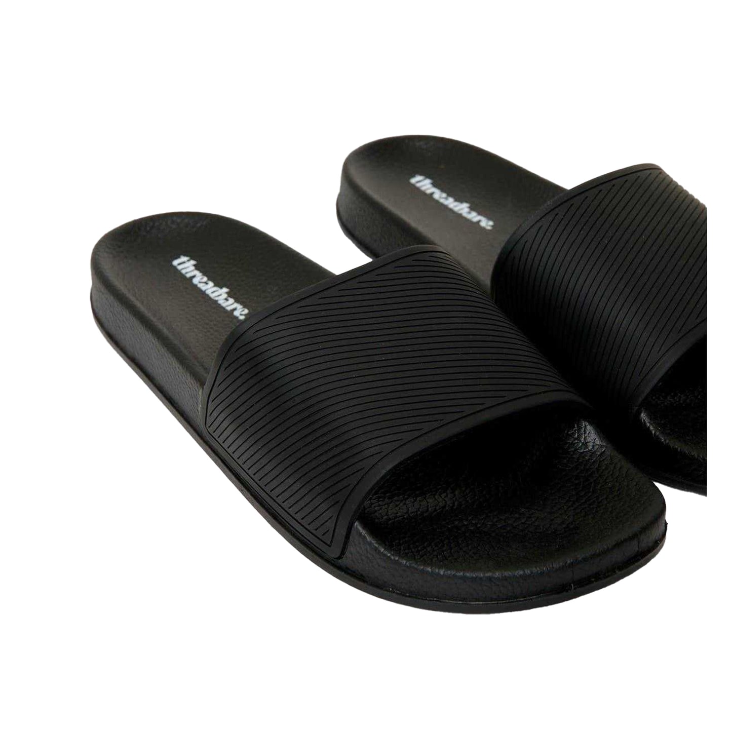 Black - Lifestyle - Threadbare Mens Arlo Slides