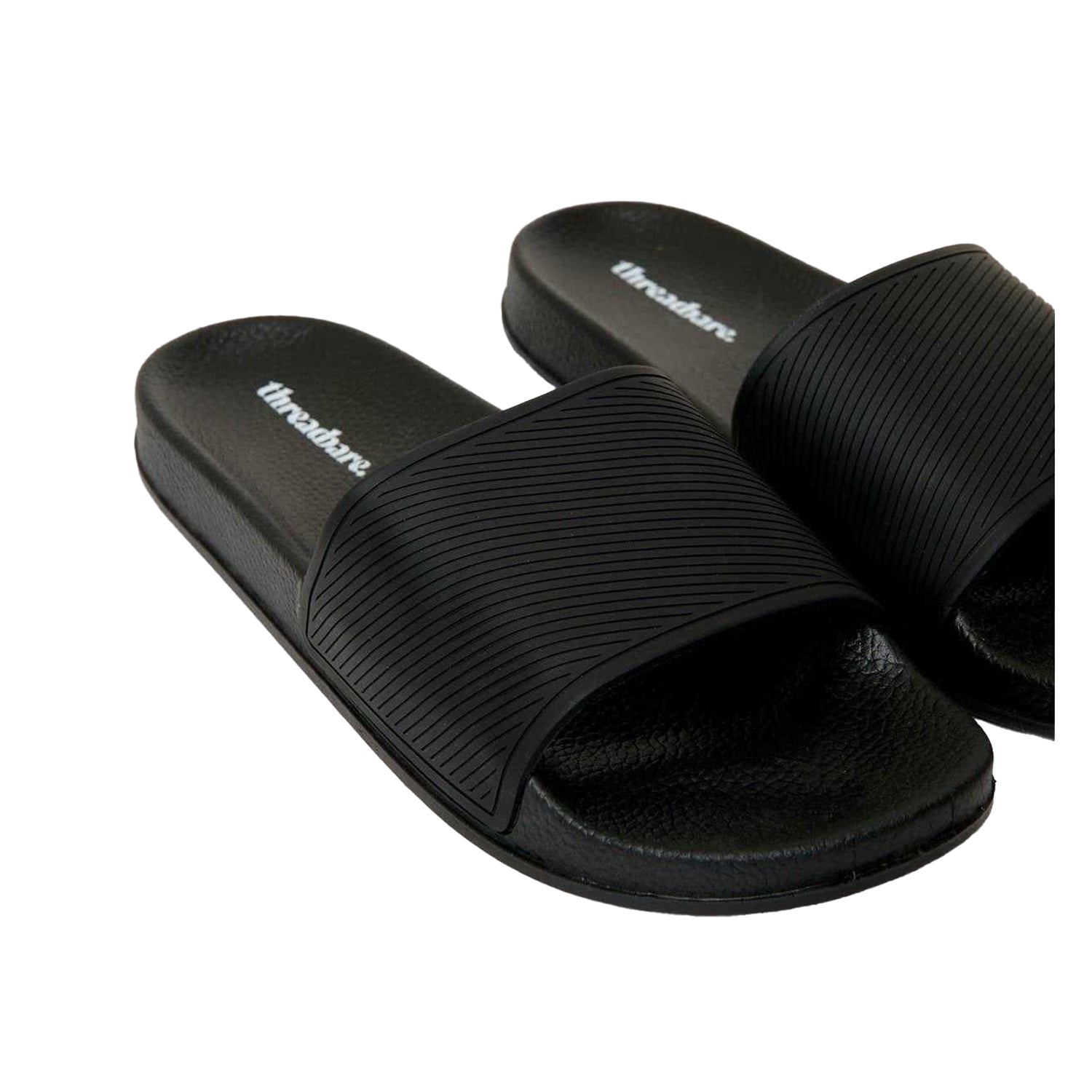 Black - Lifestyle - Threadbare Mens Arlo Slides