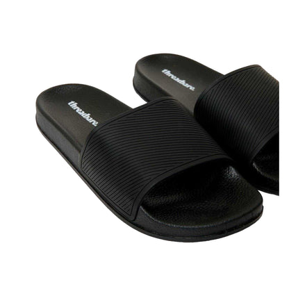 Black - Lifestyle - Threadbare Mens Arlo Slides