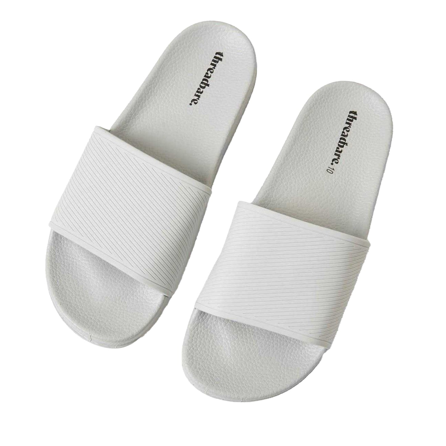 Grey - Side - Threadbare Mens Arlo Slides