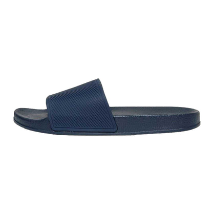 Navy - Back - Threadbare Mens Arlo Slides