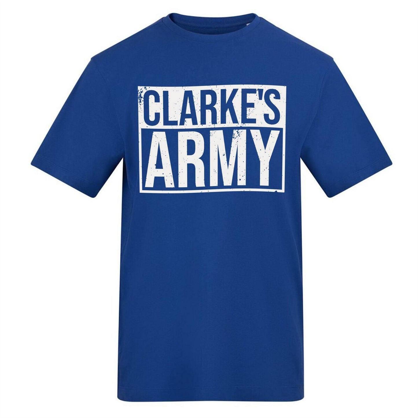 Blue - Front - AWD Mens Clarkes Army T-Shirt