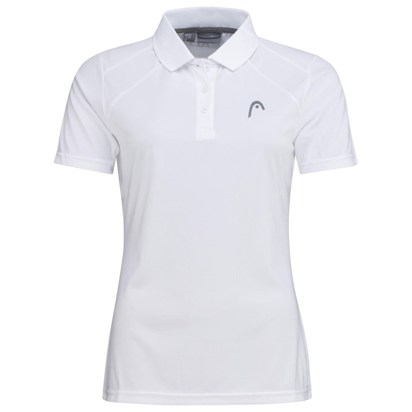 White - Front - Head Womens-Ladies Club Tech Polo Shirt