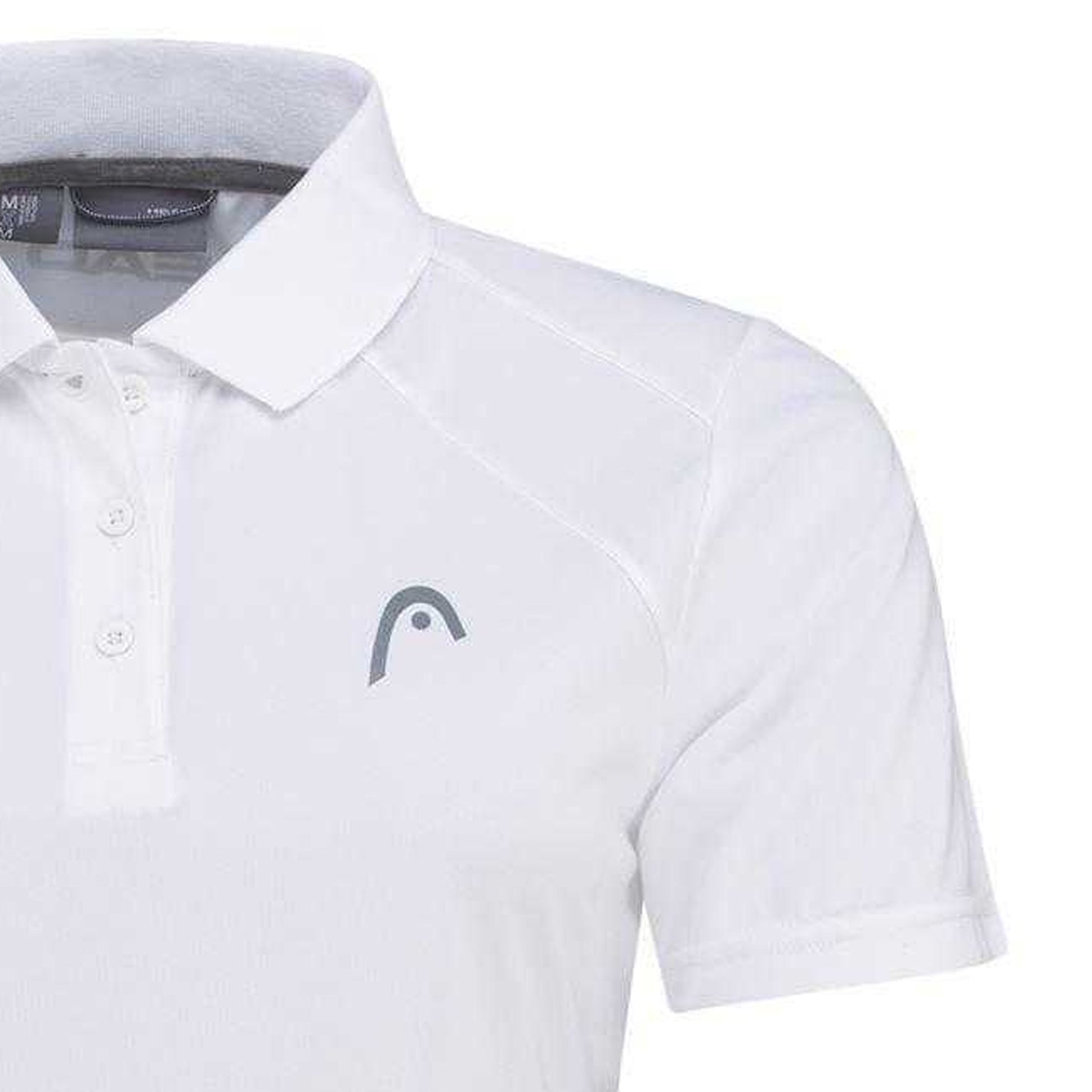 White - Side - Head Womens-Ladies Club Tech Polo Shirt