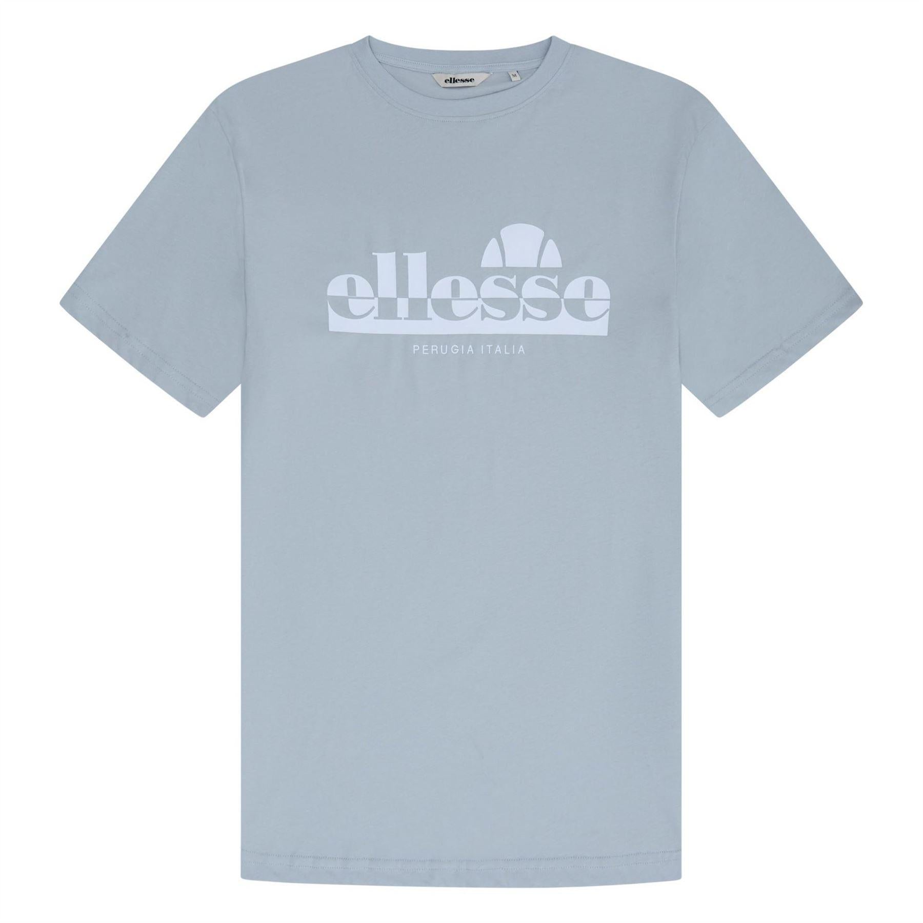 Light Grey - Front - Ellesse Mens Rillas Logo T-Shirt