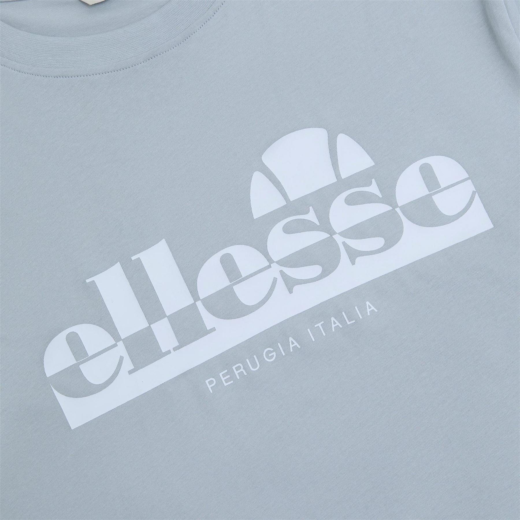 Light Grey - Side - Ellesse Mens Rillas Logo T-Shirt