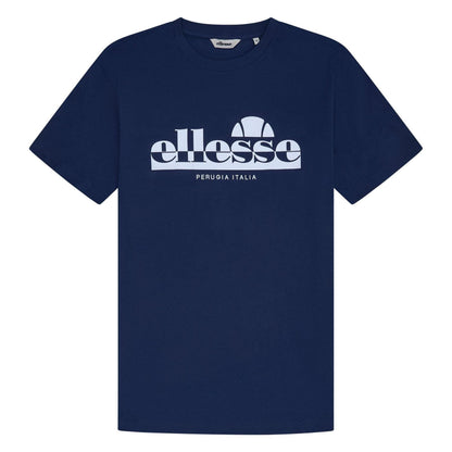 Navy - Front - Ellesse Mens Rillas Logo T-Shirt