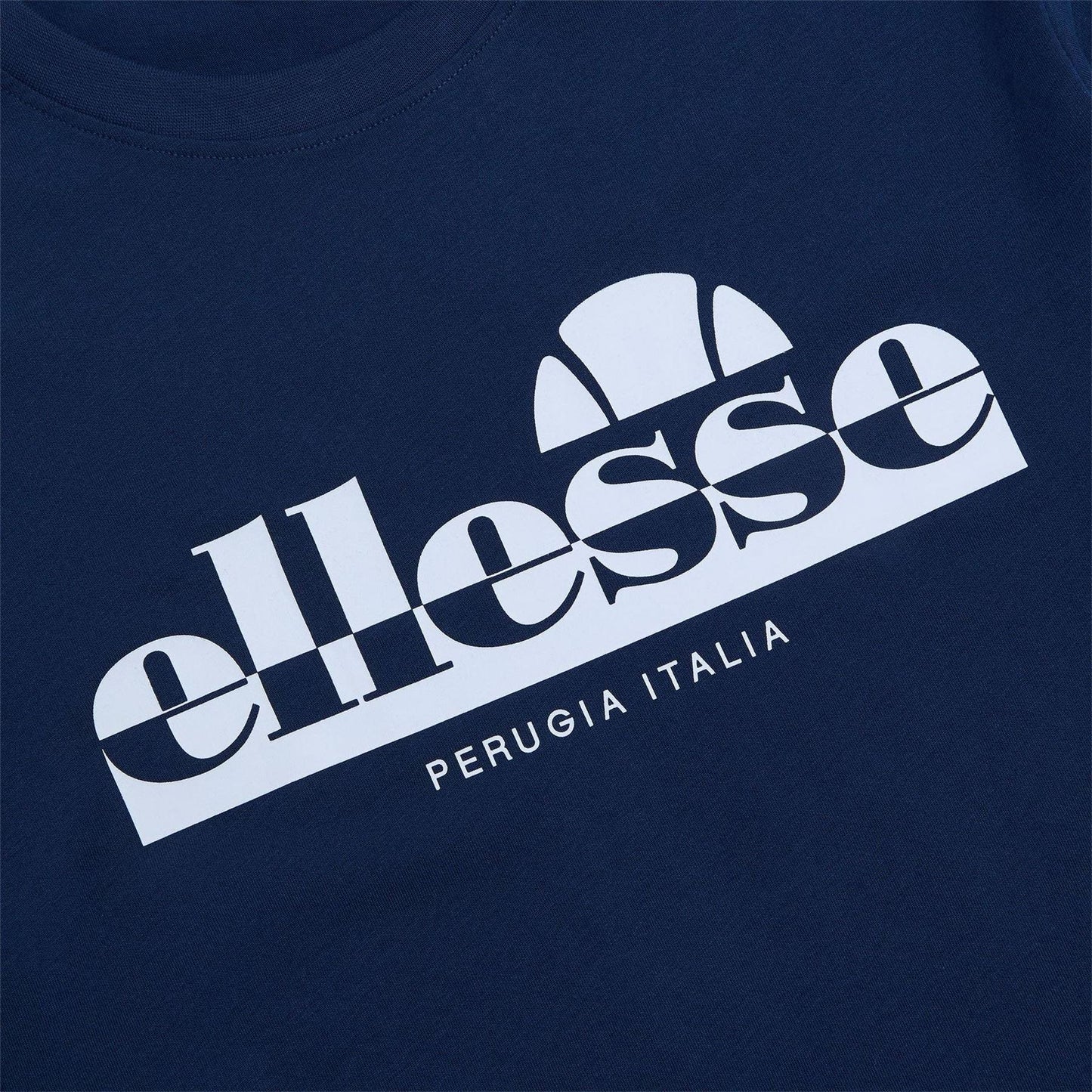 Navy - Side - Ellesse Mens Rillas Logo T-Shirt