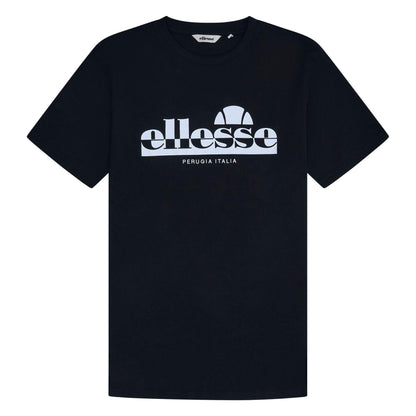 Black - Front - Ellesse Mens Rillas Logo T-Shirt