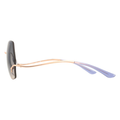 Rose Gold - Side - Guess Womens-Ladies Oversized Sunglasses