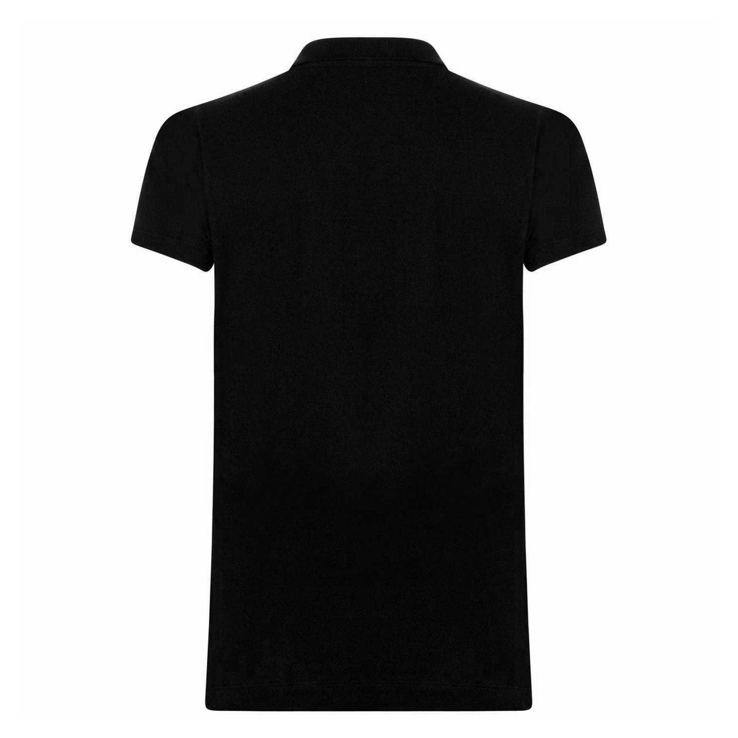 Black - Back - Tommy Hilfiger Womens-Ladies Heritage Slim Short-Sleeved Polo Shirt
