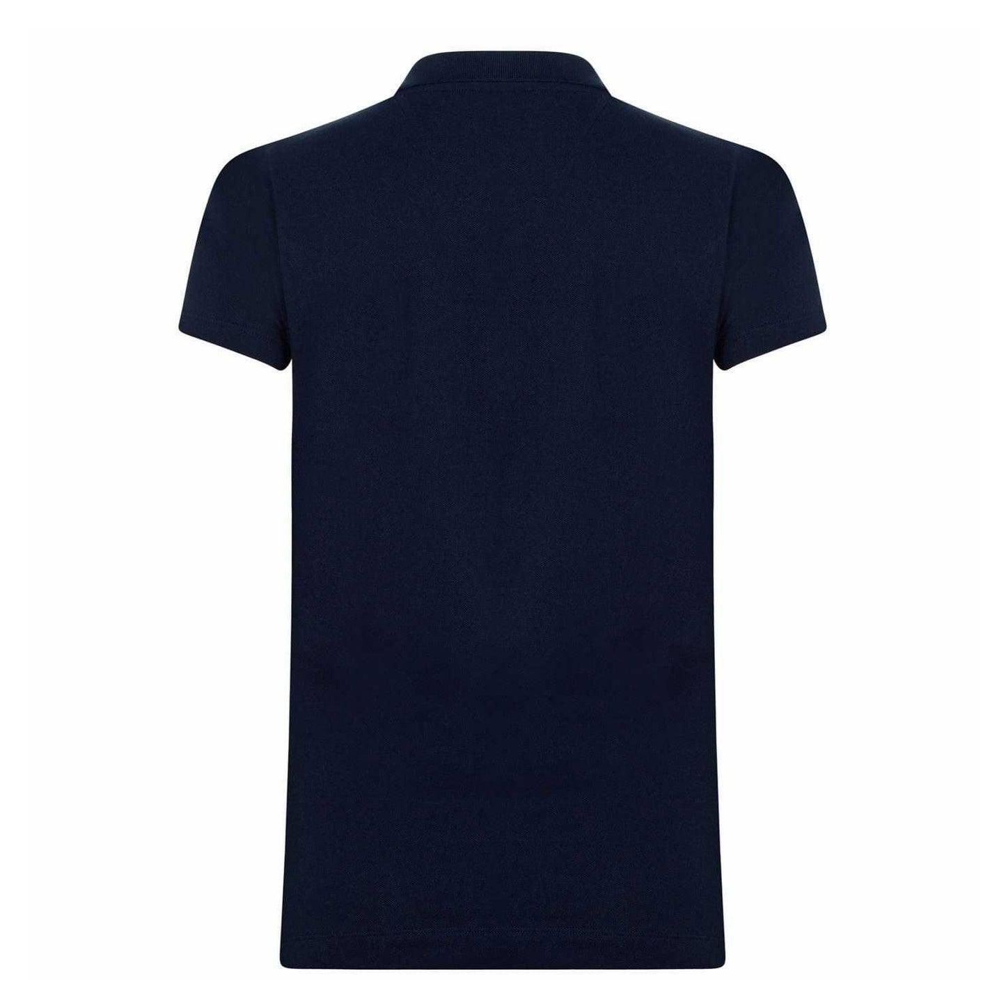 Midnight - Back - Tommy Hilfiger Womens-Ladies Heritage Slim Short-Sleeved Polo Shirt