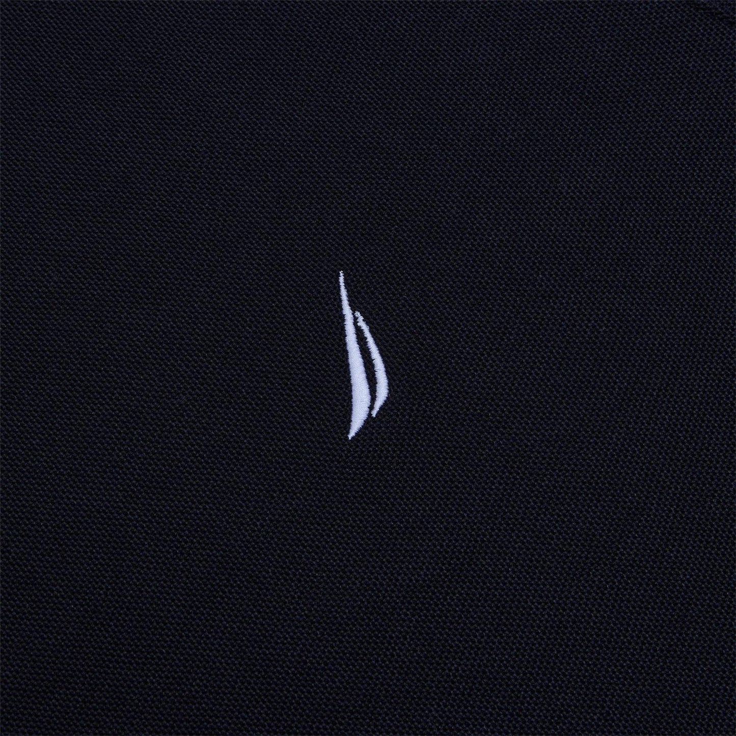 Black - Side - Nautica Mens Starboard Logo Crew Neck T-Shirt