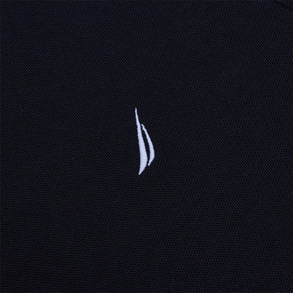 Black - Side - Nautica Mens Starboard Logo Crew Neck T-Shirt