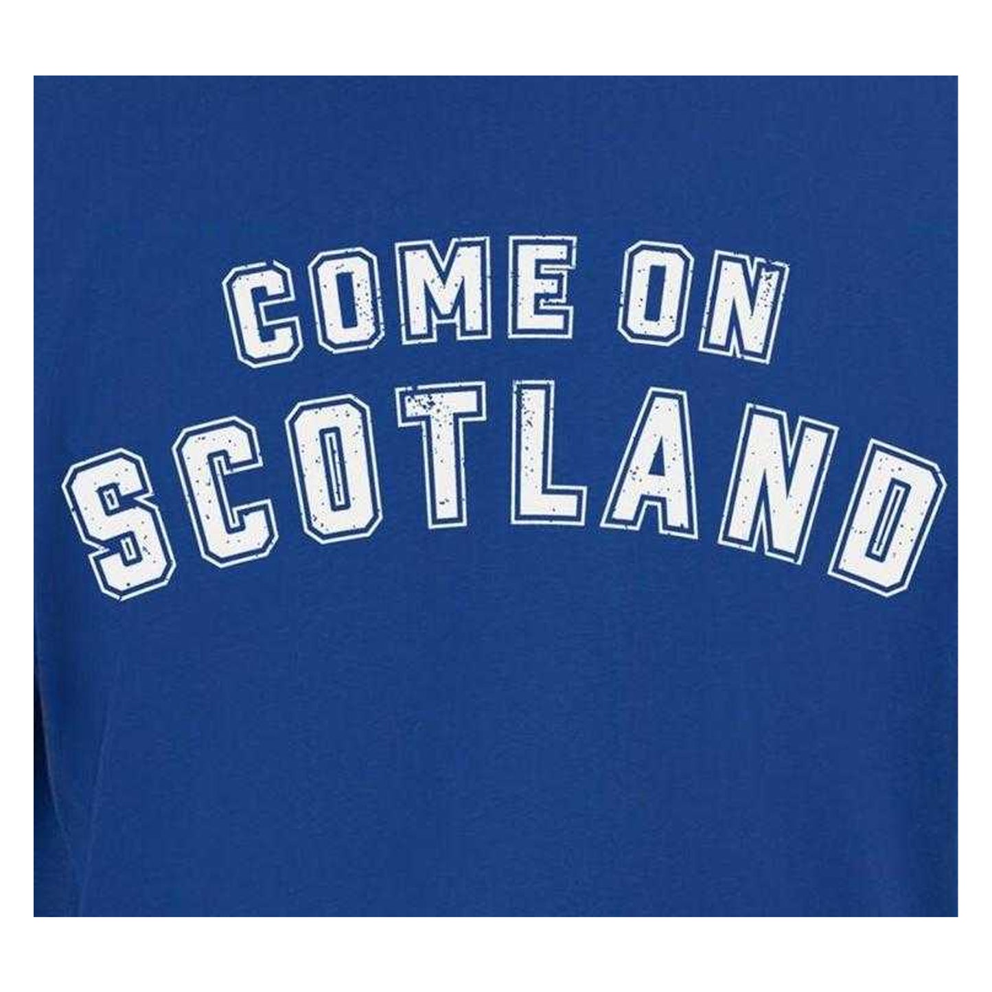 Blue - Side - AWD Mens Come On Scotland T-Shirt