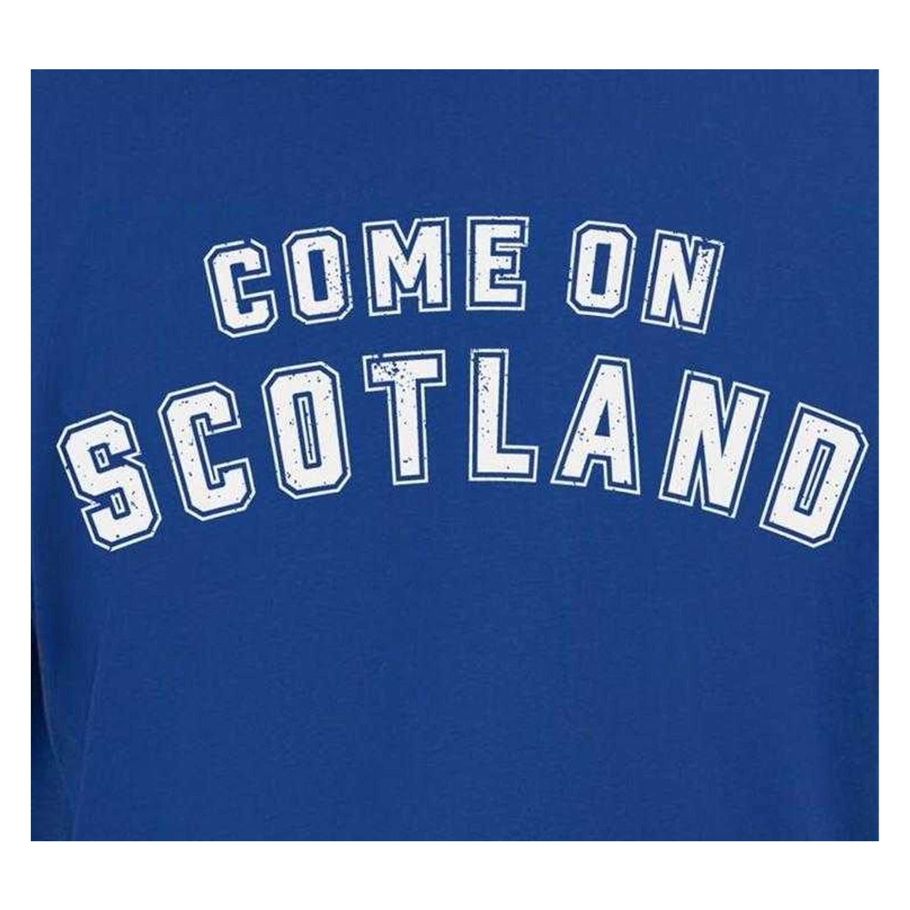 Blue - Side - AWD Mens Come On Scotland T-Shirt