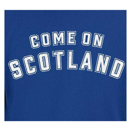 Blue - Side - AWD Mens Come On Scotland T-Shirt