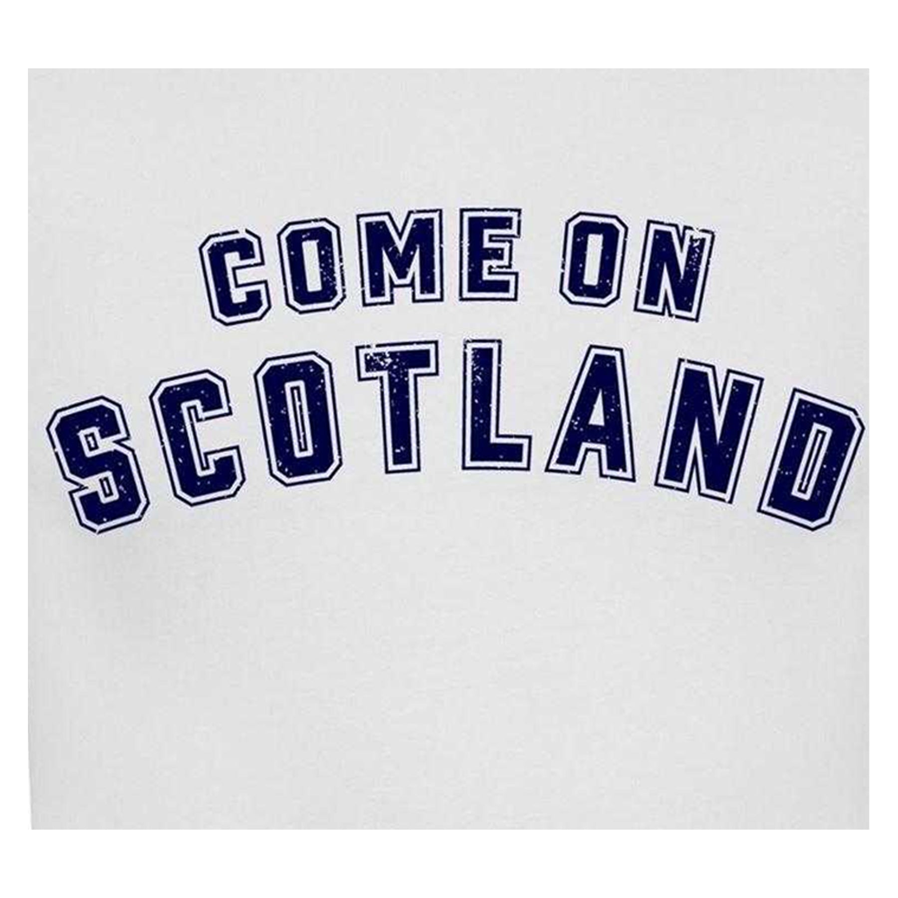 White - Lifestyle - AWD Mens Come On Scotland T-Shirt