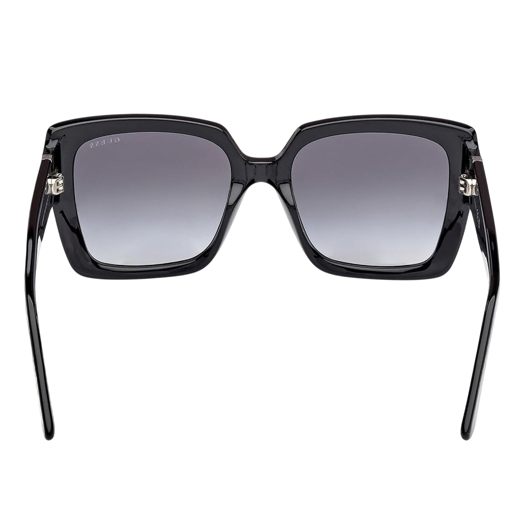 Shiny Black - Back - Guess Womens-Ladies Gu00200 Square Sunglasses