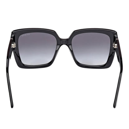 Shiny Black - Back - Guess Womens-Ladies Gu00200 Square Sunglasses