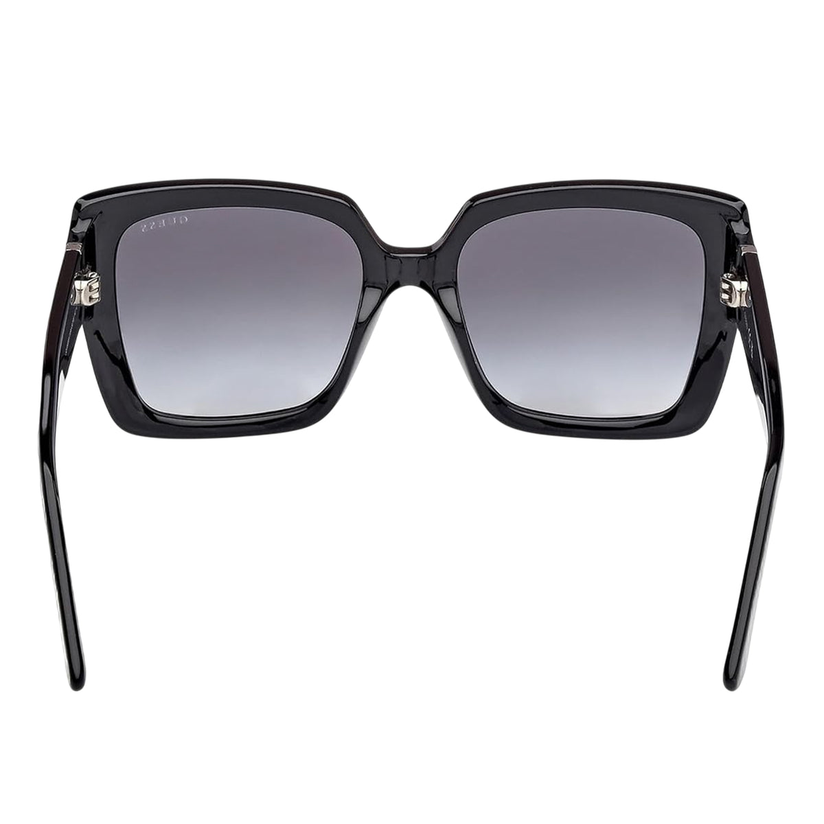 Shiny Black - Back - Guess Womens-Ladies Gu00200 Square Sunglasses