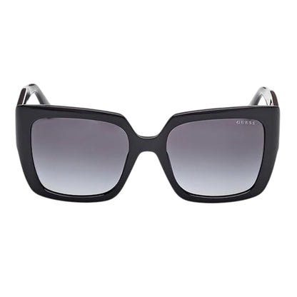 Shiny Black - Side - Guess Womens-Ladies Gu00200 Square Sunglasses