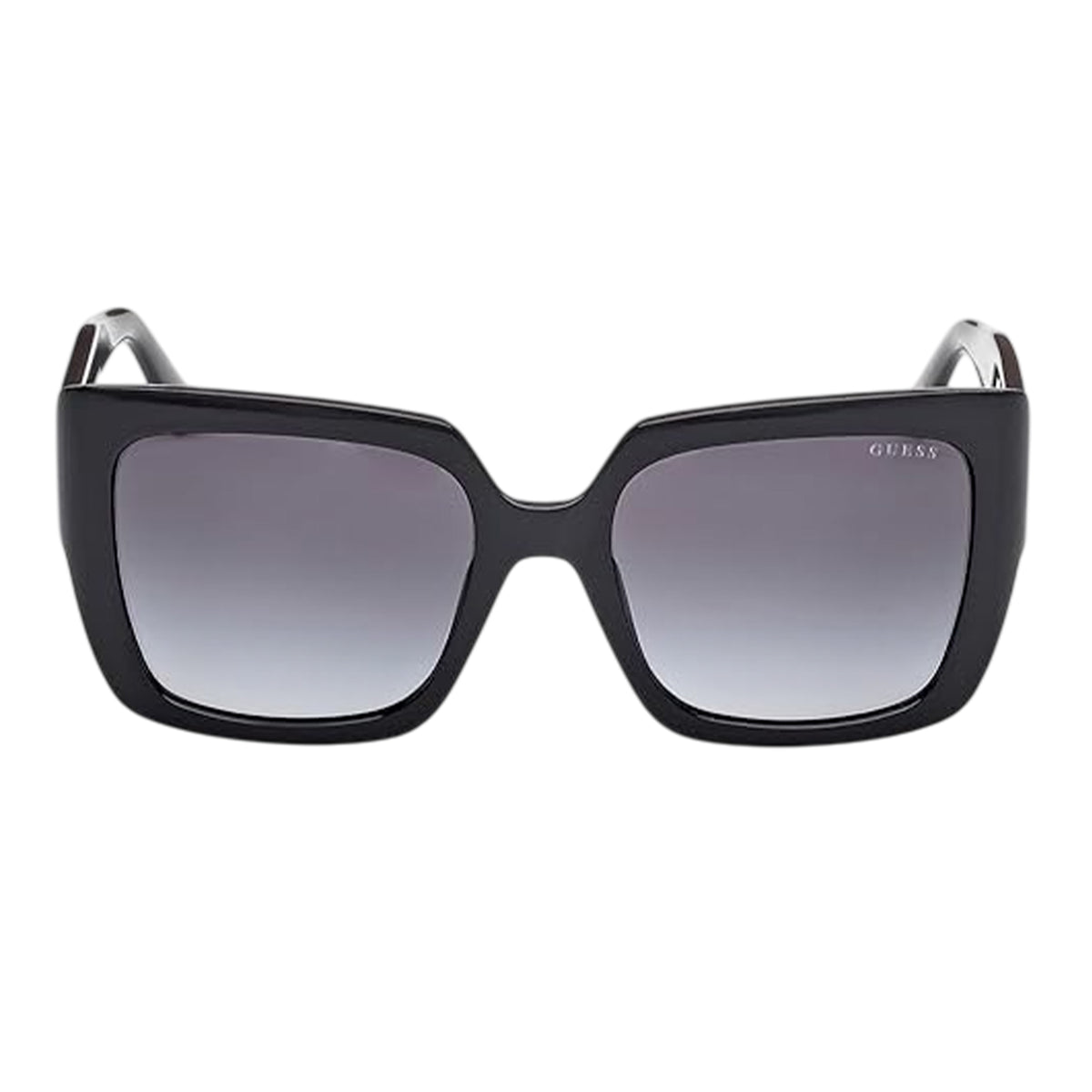 Shiny Black - Side - Guess Womens-Ladies Gu00200 Square Sunglasses