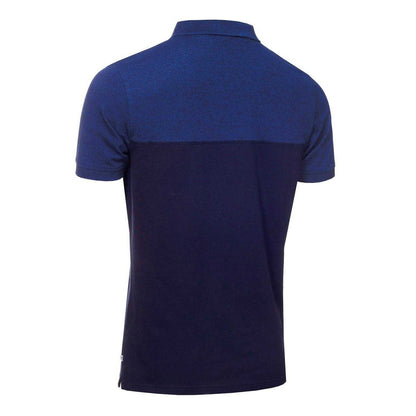 Cobalt Blue-Navy - Back - Calvin Klein Mens Colour Block Golf Polo Shirt