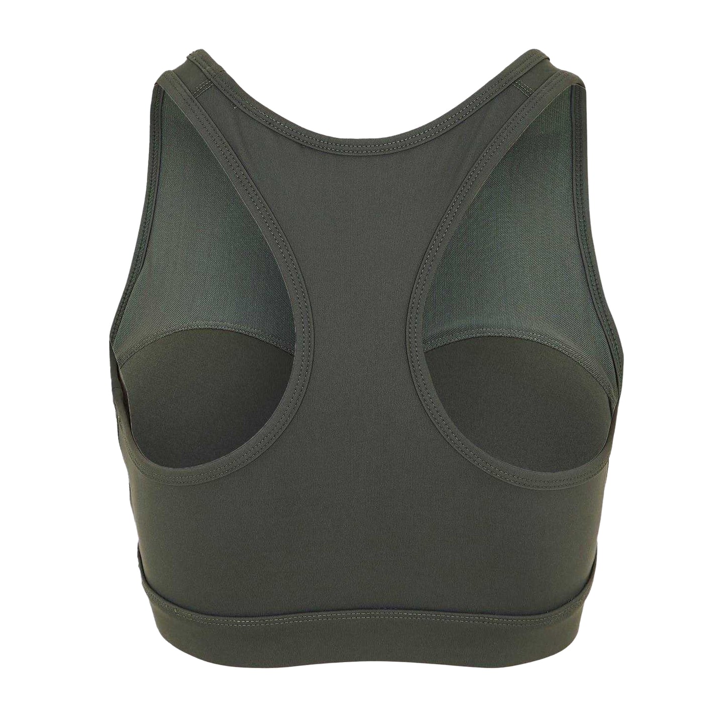 Khaki - Back - USA Pro Womens-Ladies Core Racerback Sports Bra