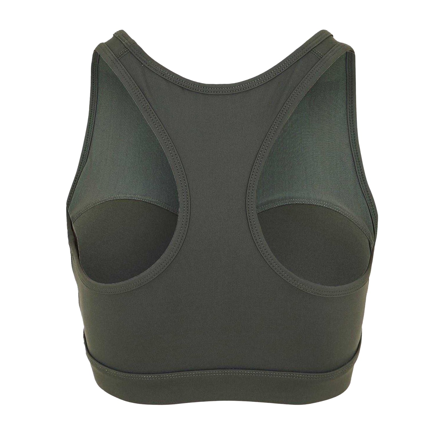Khaki - Back - USA Pro Womens-Ladies Core Racerback Sports Bra