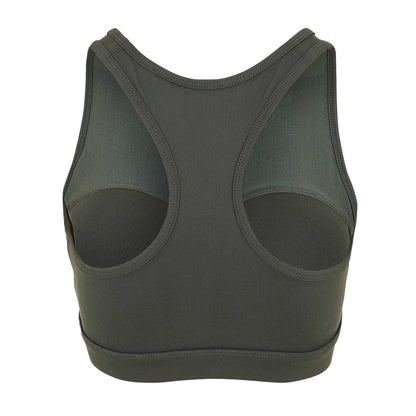 Khaki - Back - USA Pro Womens-Ladies Core Racerback Sports Bra