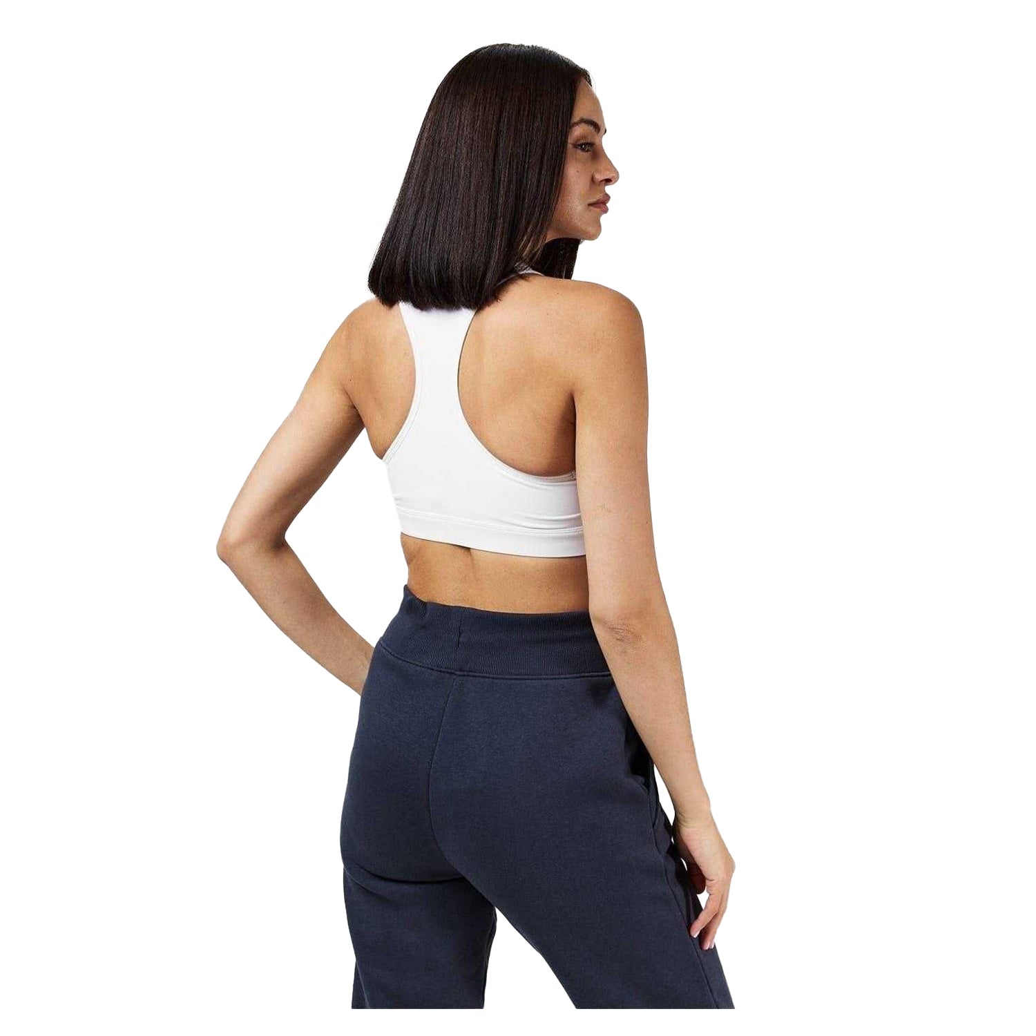 White - Back - USA Pro Womens-Ladies Core Racerback Sports Bra