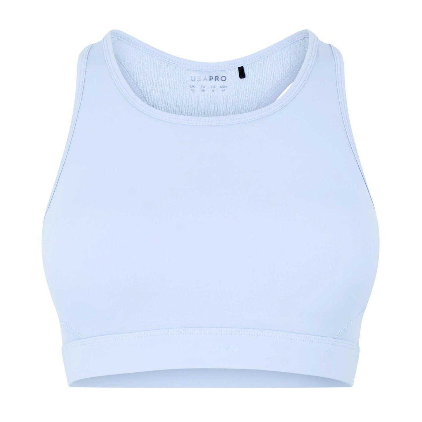 Brunnera Blue - Front - USA Pro Womens-Ladies Core Racerback Sports Bra
